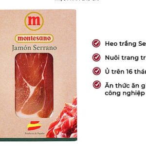 Thịt đùi sau Serrano muối cắt lát